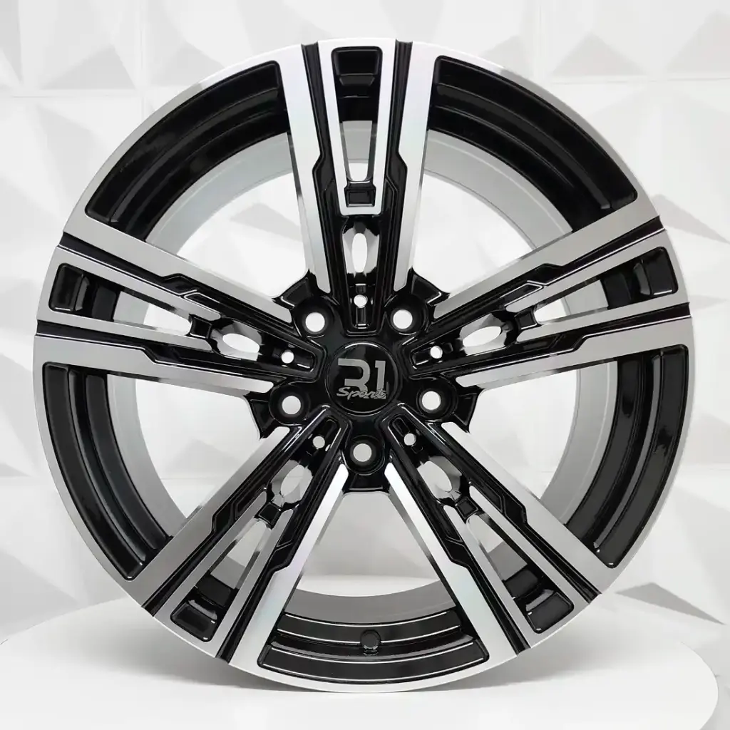 RIN 20X9.5 5-120 R1 SPORT 5006HB BLACK MACHINE FACE ET45 CB74.1