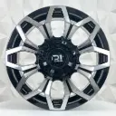 RIN 16X8 5-114.3 R1 SPORT 1275 BLACK MACHINE FACE ET-6 CB66.1 