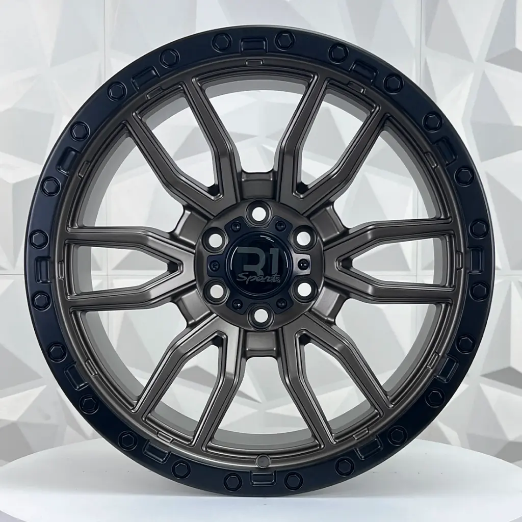 RIN 17X9 6-114.3 R1 SPORT A045 MATE BRONZE + BLACK LIP ET0 CB66.1 