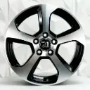 RIN 16X7 5-112 R1 SPORT QC504 BLACK MACHINE FACE ET42 CB57.1