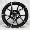 RIN 14X5.5 4-100/114.3 R1 SPORT RGW5844 BLACK MACHINE FACE ET35 CB73.1