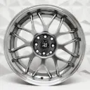 RIN 16X7 4-100/114.3 R1 SPORT SH37 HYPER BLACK MACHINE LIP ET30 CB73.1