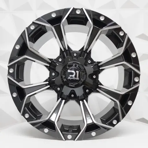 [168564] RIN 16X8 6-139.7 R1 SPORT RGW8896 BLACK MACHINE FACE+MILLING ET10 CB110 