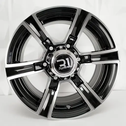 [140517] RIN 14X7 6-139.7 R1 SPORT 4968 BLACK MACHINE FACE ET0 CB108