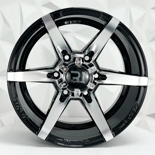 [167527] RIN 16X8 6-114.3 R1 SPORT 6032 BLACK MACHINE FACE ET0 CB66.1