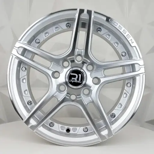 [131508] RIN 13X6 4-100/114.3 R1 SPORT 1134 SILVER MF+CHROME RIVETS ET30 CB73.1